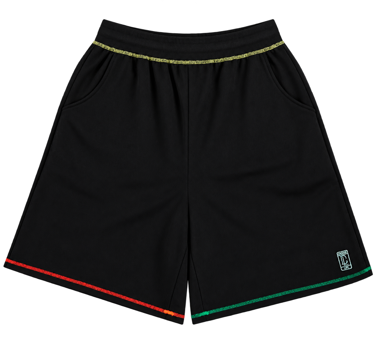 RASTA SHORTS [BLACK]
