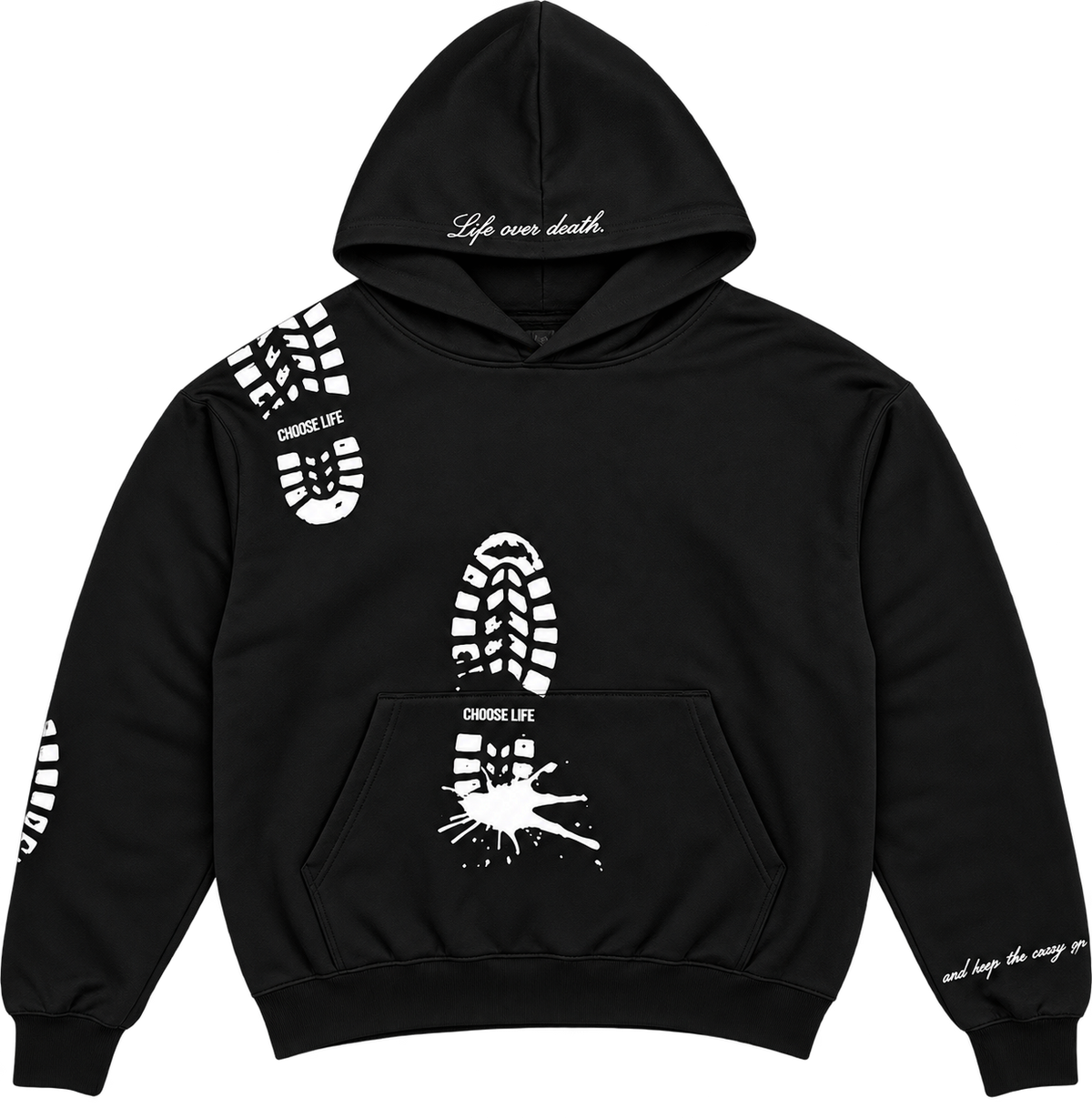 FOOTPRINT HOODIE [BLACK]
